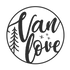 VanLove® Logo Schwarz Weiß Vanlife